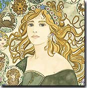 Dee Van Houten Art Nouveau Original Painting